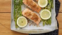 Salmon and Asparagus Sheet-Pan Dinner Salmon and Asparagus Sheet-Pan Dinner