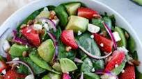Strawberry Spinach Salad with Feta Strawberry Spinach Salad with Feta
