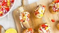 Tomato Mango Bruschetta Tomato Mango Bruschetta
