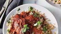 Slow-Cooker Chicken Mole with Cilantro Rice Slow-Cooker Chicken Mole with Cilantro Rice