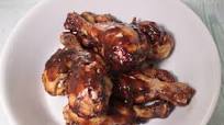 Muslos de pollo en salsa BBQ en freidora de aire Muslos de pollo en salsa BBQ en freidora de aire