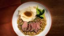 Quick and Easy 30 Minute Roast Lamb with Garlic Mash Quick and Easy 30 Minute Roast Lamb with Garlic Mash