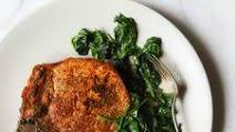 Chili-Rubbed Pork Chops with Sautéed Garlic Greens Chili-Rubbed Pork Chops with Sautéed Garlic Greens