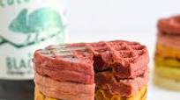 Adaptogenic Ombré Cold Brew Waffles Adaptogenic Ombré Cold Brew Waffles