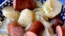 Slow Cooker Cabbage, Potatoes and Smoked Sausage Slow Cooker Cabbage, Potatoes and Smoked Sausage