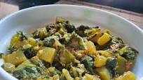 Spinach Alu Recipe Spinach Alu Recipe