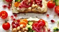 Baked Potato Toasts with Hummus Baked Potato Toasts with Hummus