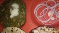 Millet's mix and bajra roti...or Palak methi ka saag Millet's mix and bajra roti...or Palak methi ka saag