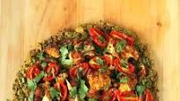 Chickpea Quinoa Chard Pizza Crust with Roasted Caulifower Chickpea Quinoa Chard Pizza Crust with Roasted Caulifower
