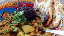 Ground Turkey Kheema with Forbidden Rice Ground Turkey Kheema with Forbidden Rice