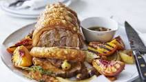 Roasted pork scotch fillet with burnt honey and grilled peaches Roasted pork scotch fillet with burnt honey and grilled peaches