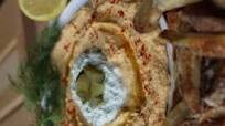 Greek Hummus and Tzatziki Sauce with Baked Fries Greek Hummus and Tzatziki Sauce with Baked Fries