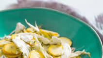 Summer Squash Salad With Goat Cheese, Fennel, and Dill Recipe Summer Squash Salad With Goat Cheese, Fennel, and Dill Recipe