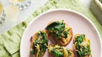 Caramelized Onion and Spinach Crostini Caramelized Onion and Spinach Crostini