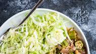 Lectin-Free Okra Stew with Green Cabbage Salad Lectin-Free Okra Stew with Green Cabbage Salad