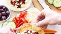 Hummus with Greek Toppings Hummus with Greek Toppings