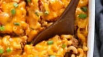 Cheesy Hamburger Casserole Cheesy Hamburger Casserole