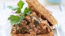 Savoury mince on toast Savoury mince on toast