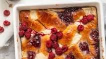 Raspberry Vegan Crescent French Toast Casserole Raspberry Vegan Crescent French Toast Casserole