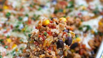 Southwestern Turkey Rice Casserole Recipe Southwestern Turkey Rice Casserole Recipe