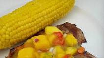 Honey Sweet Peach Mango Salsa Honey Sweet Peach Mango Salsa