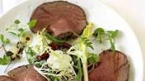Cold roast beef with beetroot salad & horseradish cream Cold roast beef with beetroot salad & horseradish cream