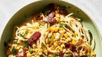 Spaghetti with Pancetta & Creamed Corn Spaghetti with Pancetta & Creamed Corn
