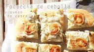 Focaccia cebolla y queso Focaccia cebolla y queso