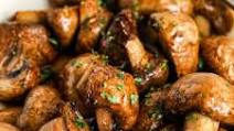 Garlic Butter Air Fryer Mushrooms Garlic Butter Air Fryer Mushrooms