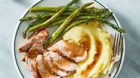 Dijon Pork Tenderloin with Garlic Potato Mash & Asparagus Dijon Pork Tenderloin with Garlic Potato Mash & Asparagus