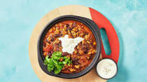 Low-Cal Spicy Pork Chilli Con Carne with Kidney Beans and Yoghurt Low-Cal Spicy Pork Chilli Con Carne with Kidney Beans and Yoghurt
