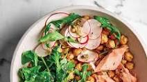 Lemony Salmon and Spiced Chickpeas Lemony Salmon and Spiced Chickpeas