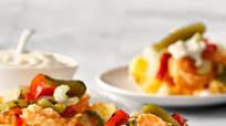 Fried Rock Shrimp Creole Tostada Bites Fried Rock Shrimp Creole Tostada Bites