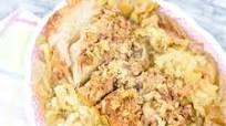 Slow Cooker Smoked Bacon Pork Loin with Apples and Sauerkraut Slow Cooker Smoked Bacon Pork Loin with Apples and Sauerkraut