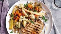 Pork chops with winter veg quinoa Pork chops with winter veg quinoa