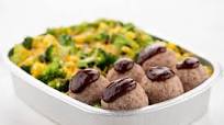 Chipotle BBQ Meatballs with Cheesy Broccoli and Corn easy prep & pan included Chipotle BBQ Meatballs with Cheesy Broccoli and Corn easy prep & pan included