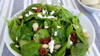 Mediterranean Spinach Salad with Feta Cheese and White Beans Mediterranean Spinach Salad with Feta Cheese and White Beans