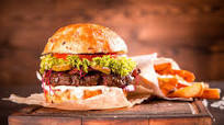 Black Angus Burger with Cheddar &Grld Green Chiles (Gr) Black Angus Burger with Cheddar &Grld Green Chiles (Gr)