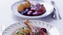 Roast duck legs with red wine sauce Roast duck legs with red wine sauce