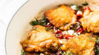 Greek Chicken Thighs with Feta Cheese Greek Chicken Thighs with Feta Cheese