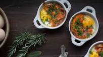 Baked Eggs with Ham Recipe Baked Eggs with Ham Recipe