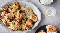 Melissa Clark's Roasted Chicken Thighs with Garlicky Cucumber Yogurt Recipe Melissa Clark's Roasted Chicken Thighs with Garlicky Cucumber Yogurt Recipe