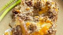 Layered Hamburger Casserole Layered Hamburger Casserole