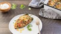 {Leftover} Barbacoa Stuffed Poblano Peppers {Leftover} Barbacoa Stuffed Poblano Peppers