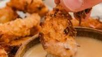 Air Fryer Coconut Shrimp with Piña Colada Sauce Air Fryer Coconut Shrimp with Piña Colada Sauce