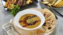 Hummus dip with soy sauce Hummus dip with soy sauce