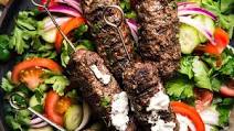 Beef Kofta Kababs with Tzatziki Beef Kofta Kababs with Tzatziki