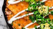 Cheesy Rotisserie Chicken Enchilada Skillet Cheesy Rotisserie Chicken Enchilada Skillet