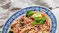 Rice Noodles and Rainbow Veggie Stir Fry Rice Noodles and Rainbow Veggie Stir Fry