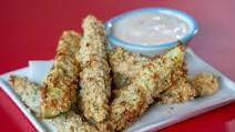 Air-Fried Dill Pickle Fries With Ranch Breadcrumbs Air-Fried Dill Pickle Fries With Ranch Breadcrumbs